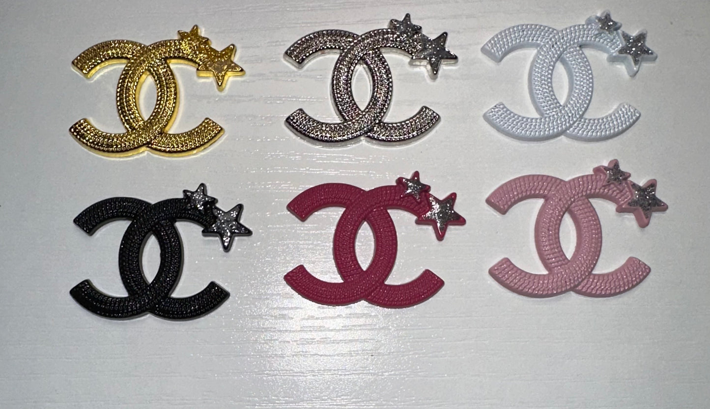Double C Star Flatback Charms