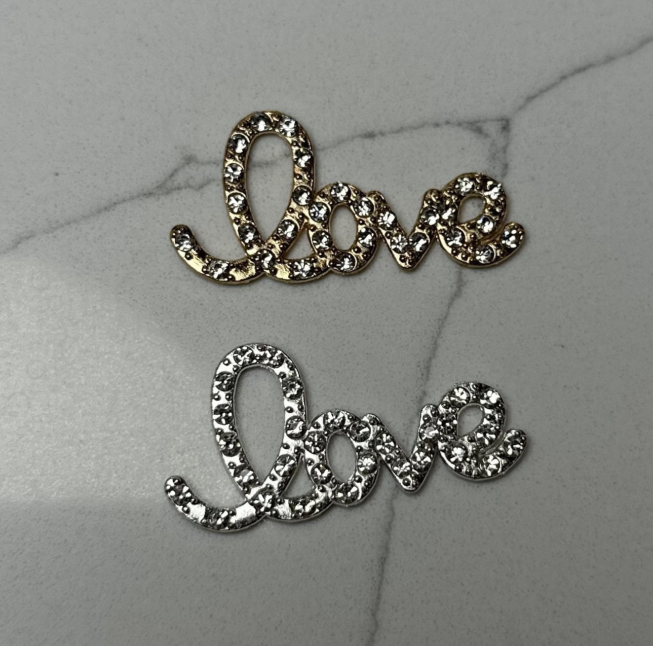 Bling “Love” Word Junk Charm