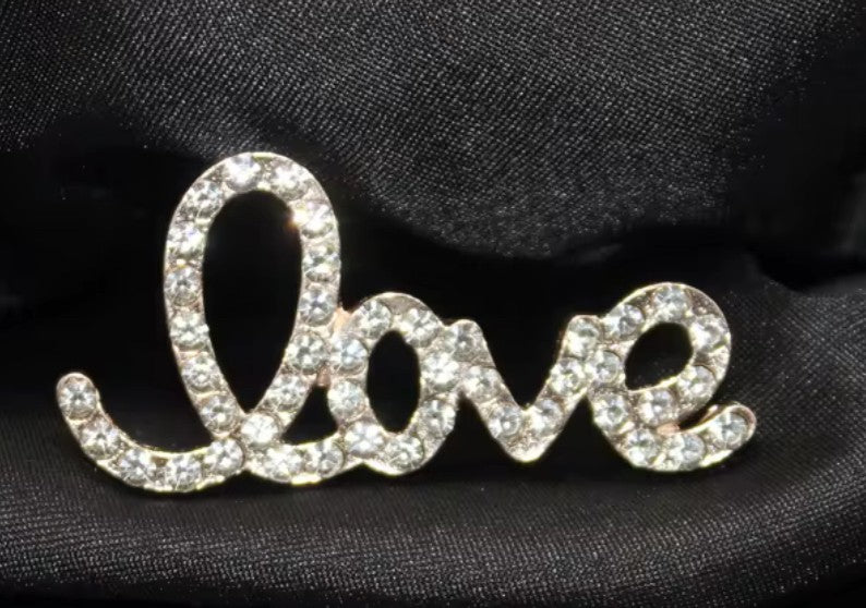 Bling “Love” Word Junk Charm