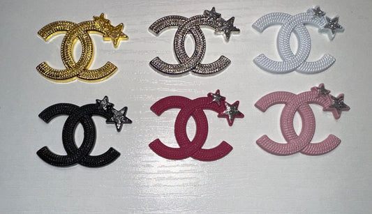 Double C Star Flatback Charms