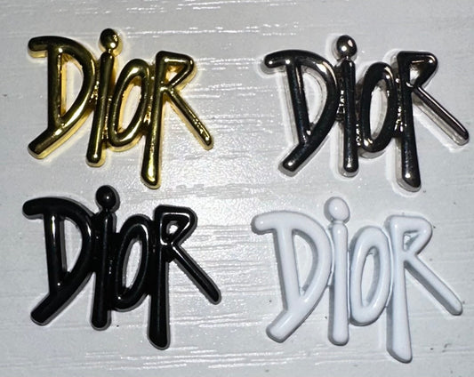 Elegant Script Flatback Charms