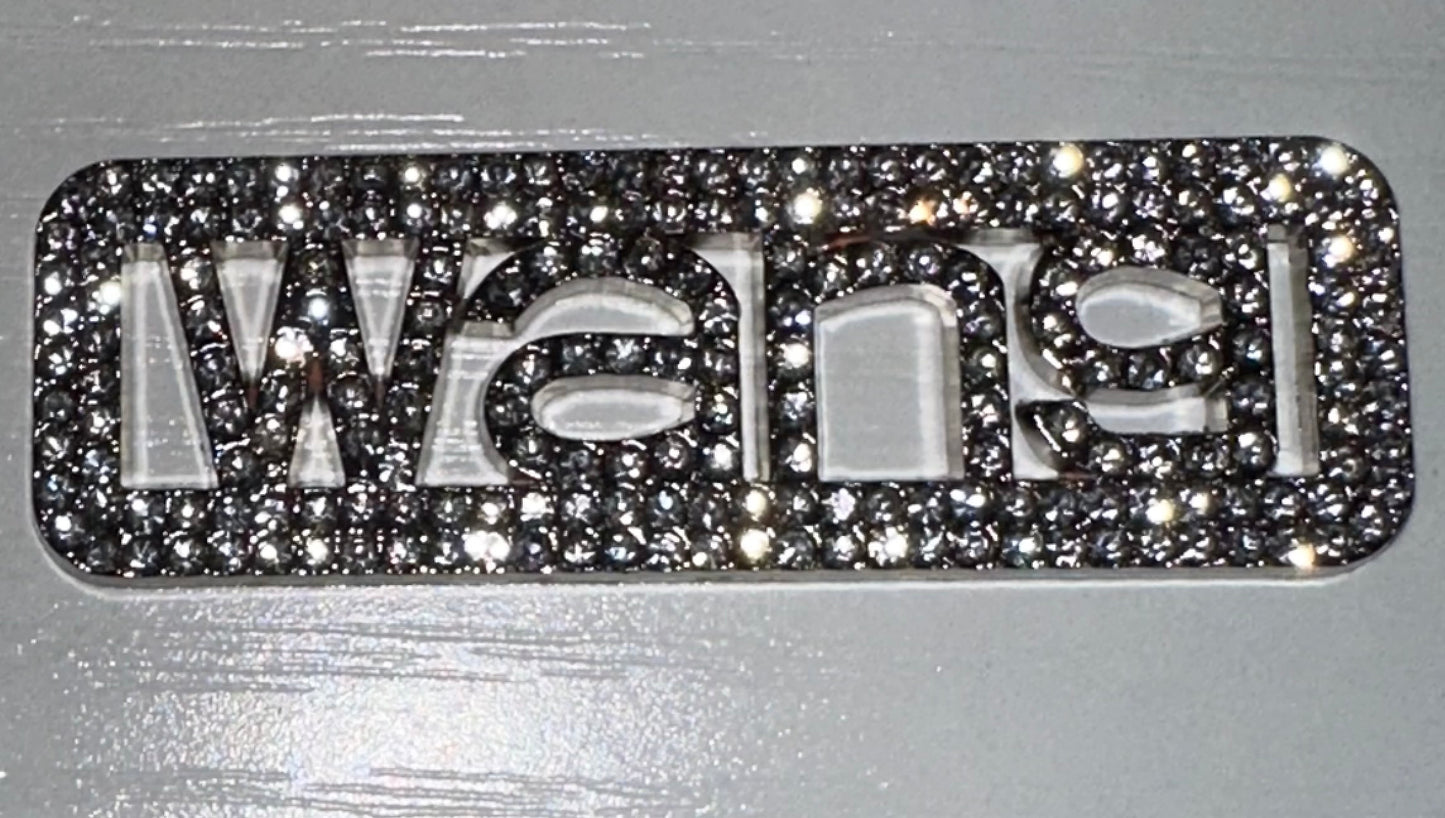 W Bling Junk Charm