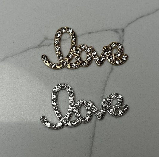 Bling “Love” Word Junk Charm
