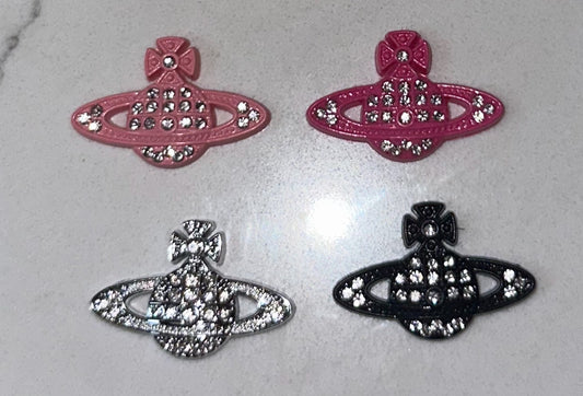 Rhinestone Planet Charms
