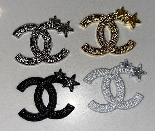 Double C Star Flatback Charms