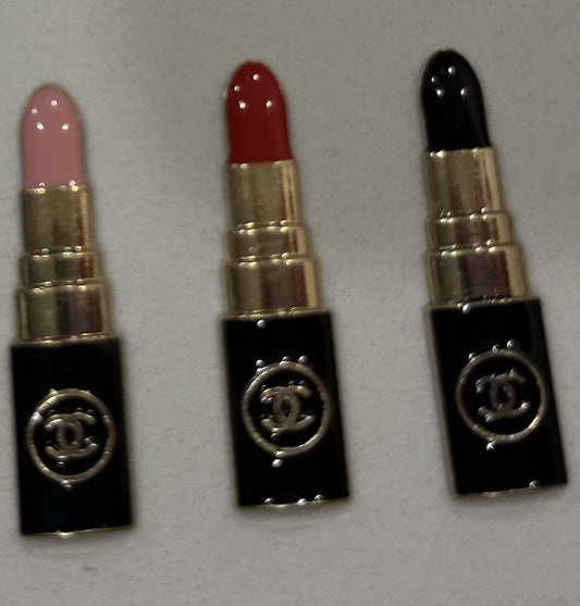 Bling Lipstick Flatback Charms