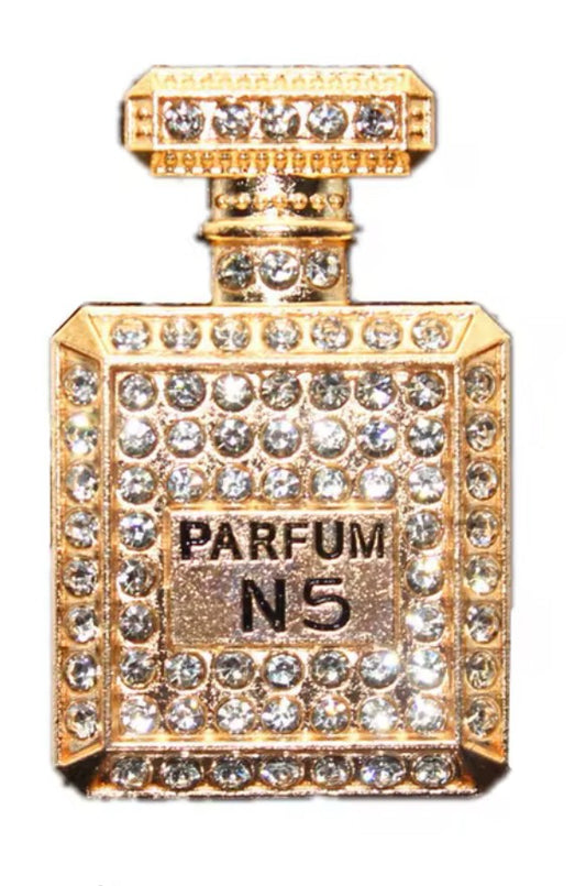 Gold Bling Perfume Bottle Junk Charm